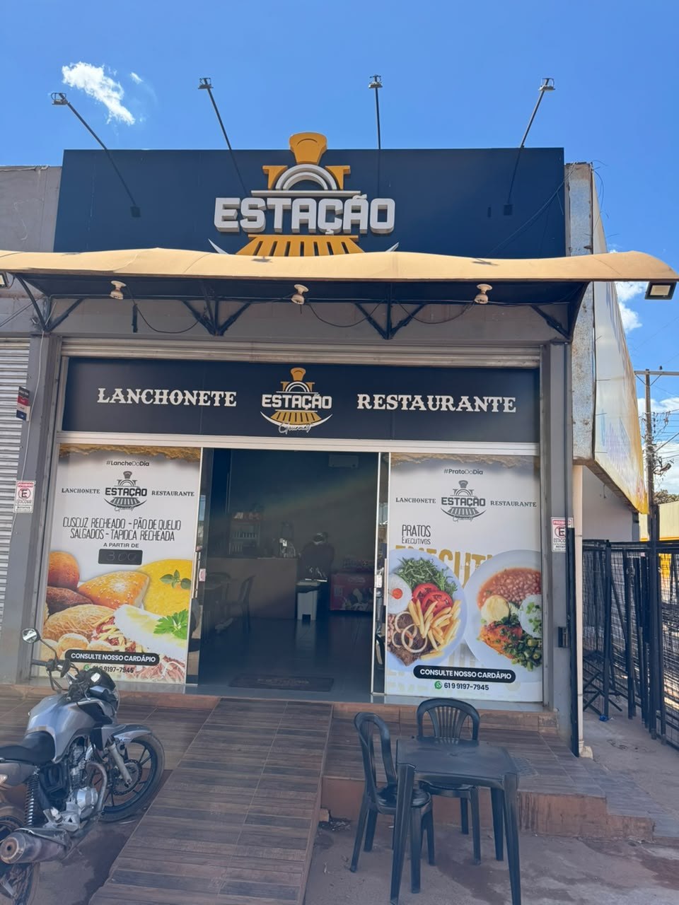 Fachada da Estação Gourmet Restaurante e Lanchonete